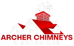 Professional chimney technician inspecting a roof chimney