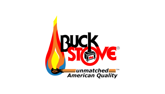 Buck Stove logo - featured brand at Archer Chimneys & Exteriors.