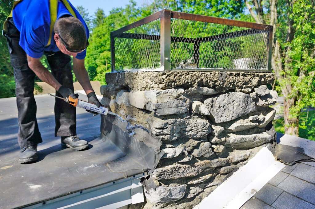apply chimney masonry sealant