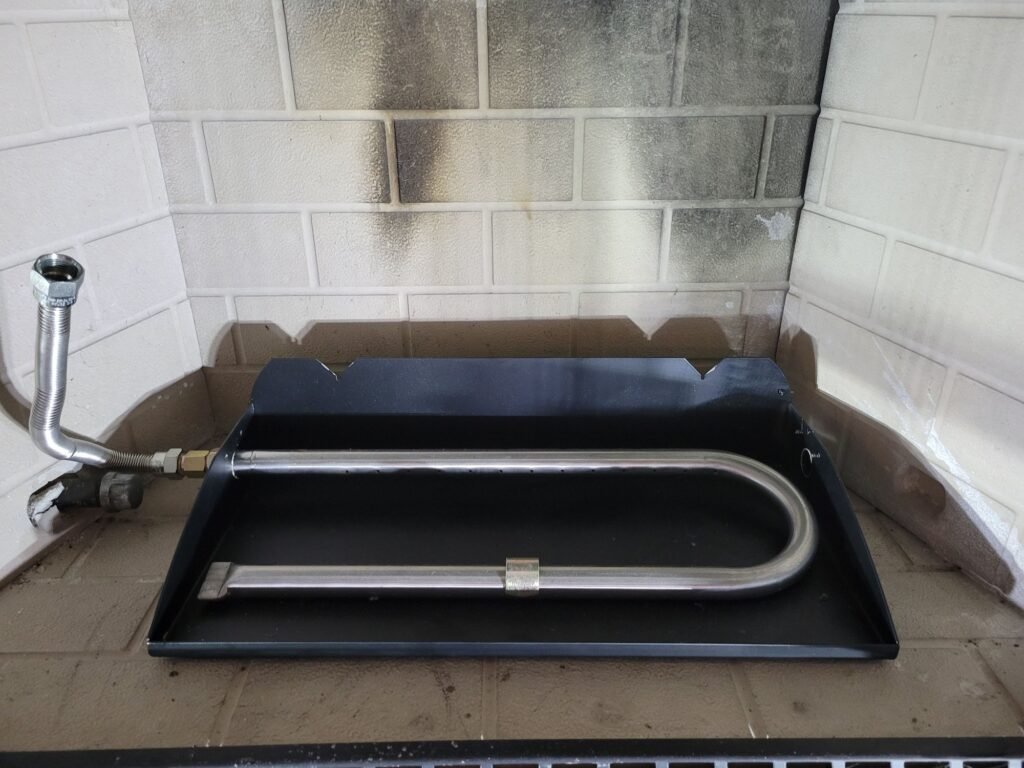 Gas Pressure Regulator on a Fireplace