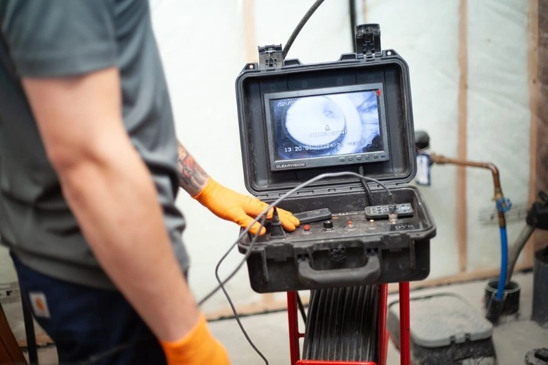 Level 2 chimney video inspection camera