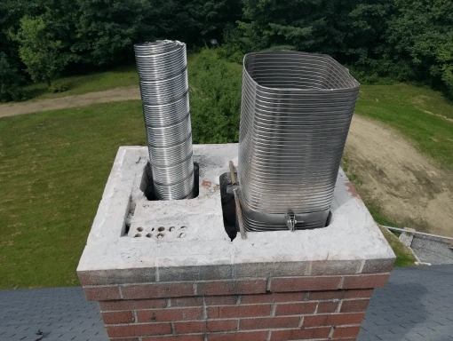 stainless steel chimney liner installation